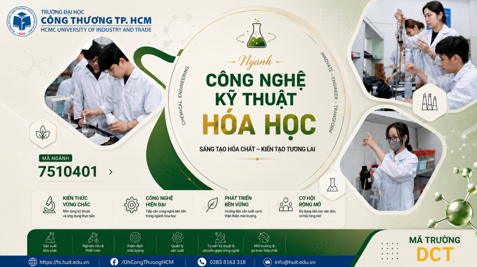 Ngành Công nghệ kỹ thuật Hóa học