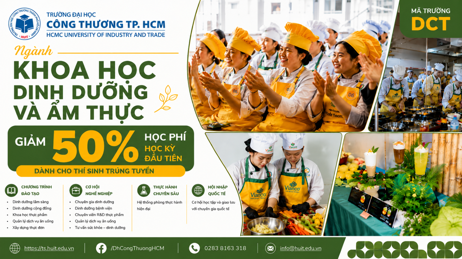 Ngành Khoa học dinh dưỡng và ẩm thực