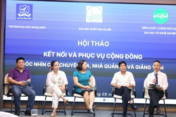 Hội thảo “Kết nối và phục vụ cộng đồng – Góc nhìn của chuyên gia, nhà quản lý và giảng viên” năm 2023