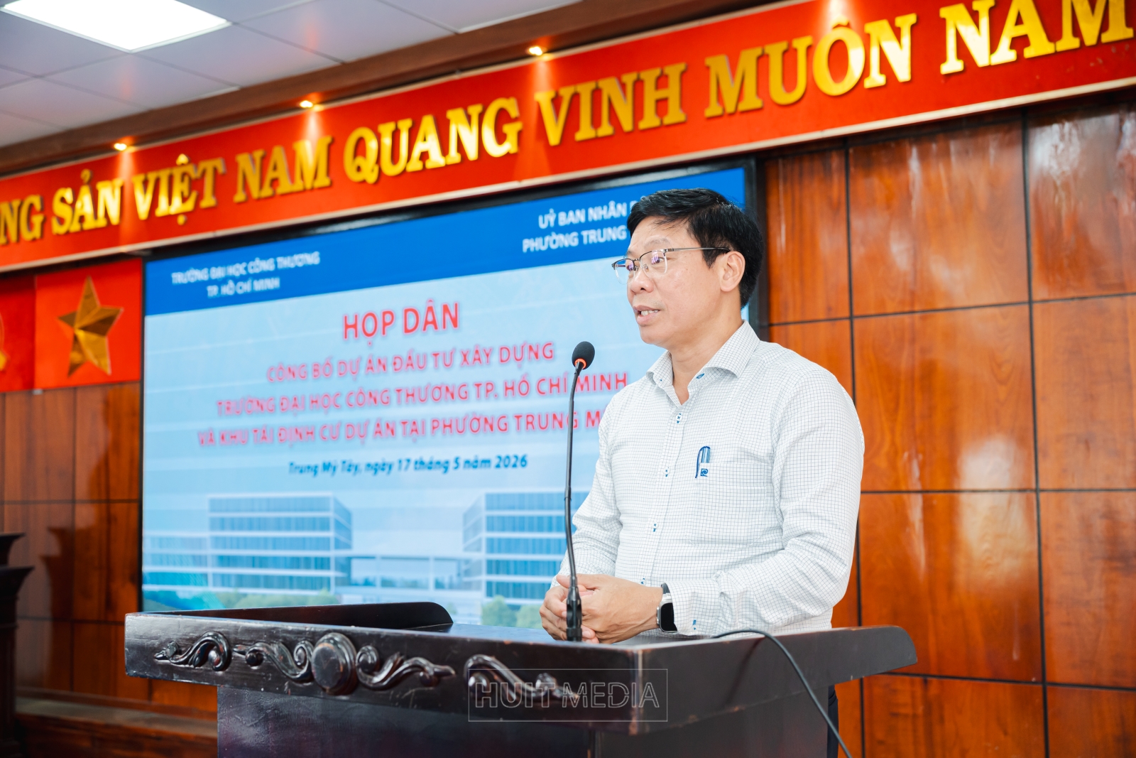 Public Meeting – Announcement of the Investment Project to Build Ho Chi Minh City University of Industry and Trade and the Project Resettlement Area in Trung My Tay Ward