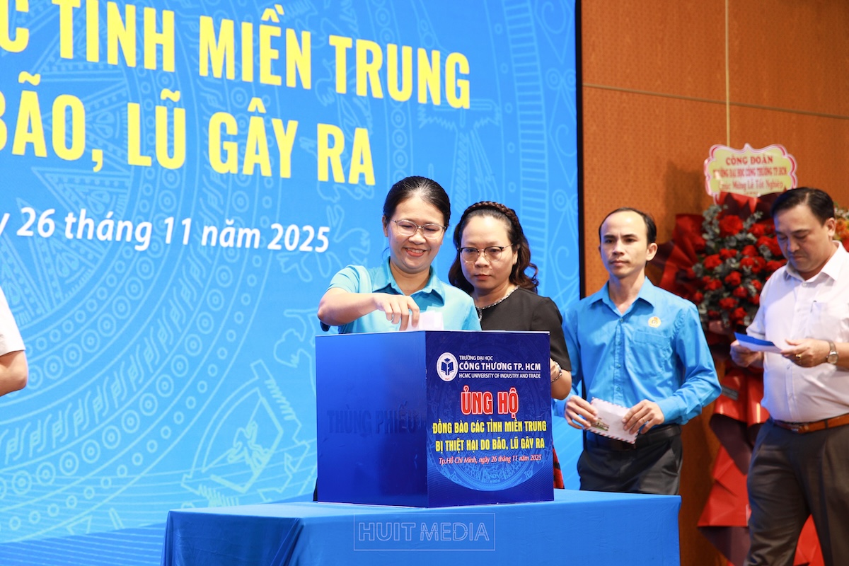 Trường Đại học Công Thương TP. Hồ Chí Minh nối dài vòng tay về miền Trung ruột thịt