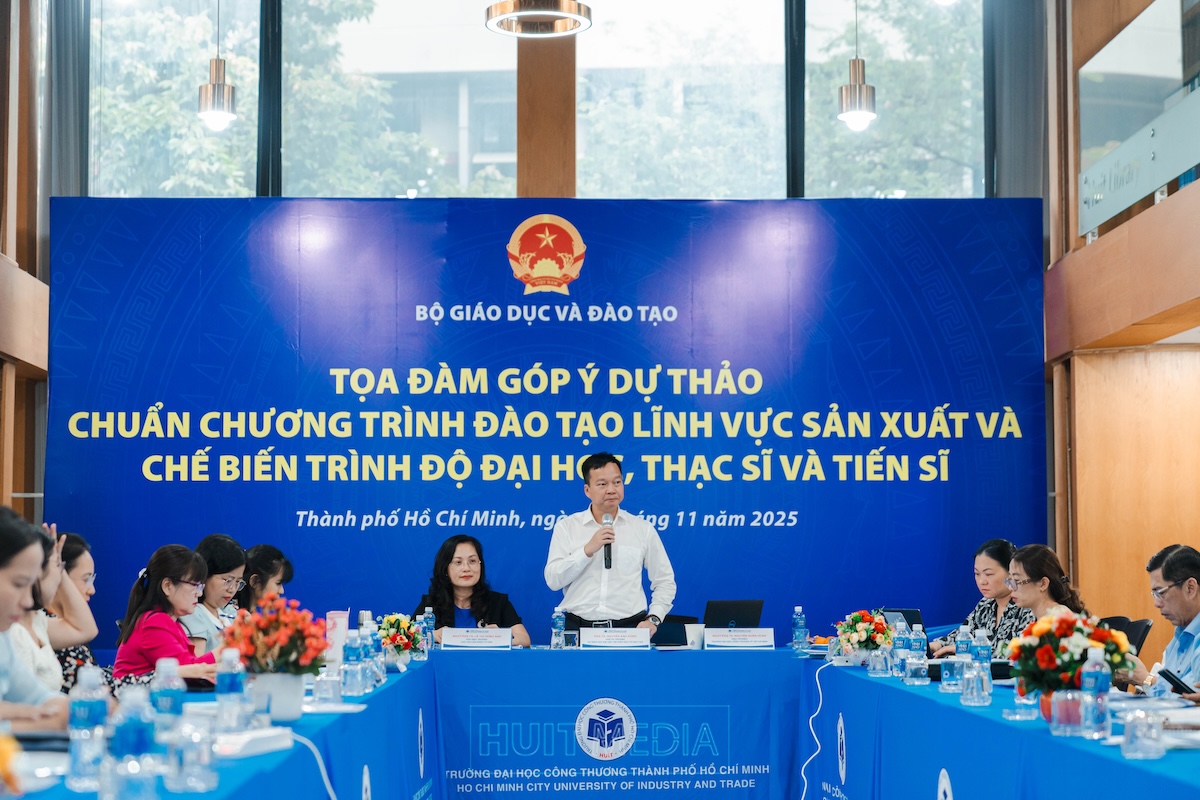Tọa đàm góp ý Dự thảo Chuẩn chương trình đào tạo Lĩnh vực Sản xuất và Chế biến trình độ đại học, thạc sĩ và tiến sĩ
