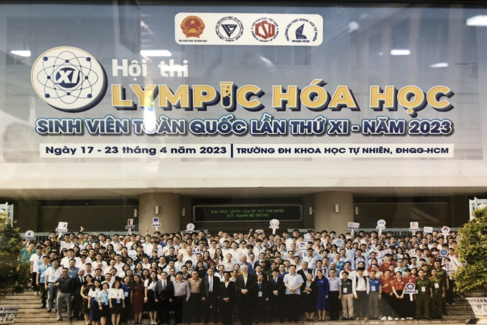 Đội tuyển Khoa Công Nghệ Hóa học_HUFI đạt giải cao trong cuộc thi Olympic Hóa học Sinh viên toàn quốc