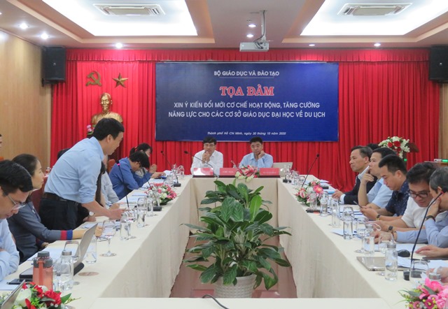 Toạ đàm xin ý kiến đổi mới cơ chế hoạt động tăng cường năng lực cho các cơ sở giáo dục đại học về du lịch