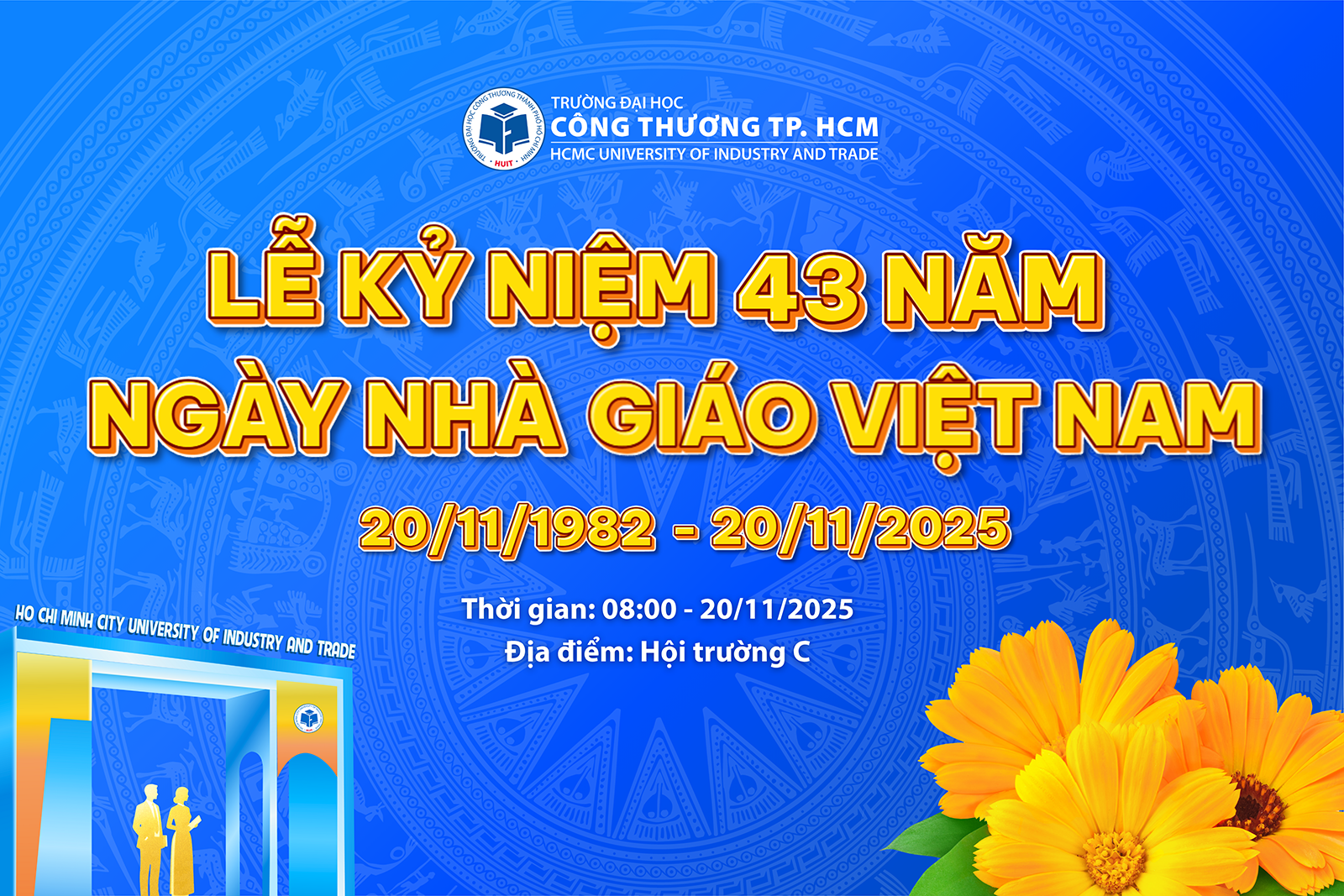 Tổ chức Lễ kỷ niệm 43 năm ngày Nhà giáo Việt Nam (20/11/1982 - 20/11/2025)